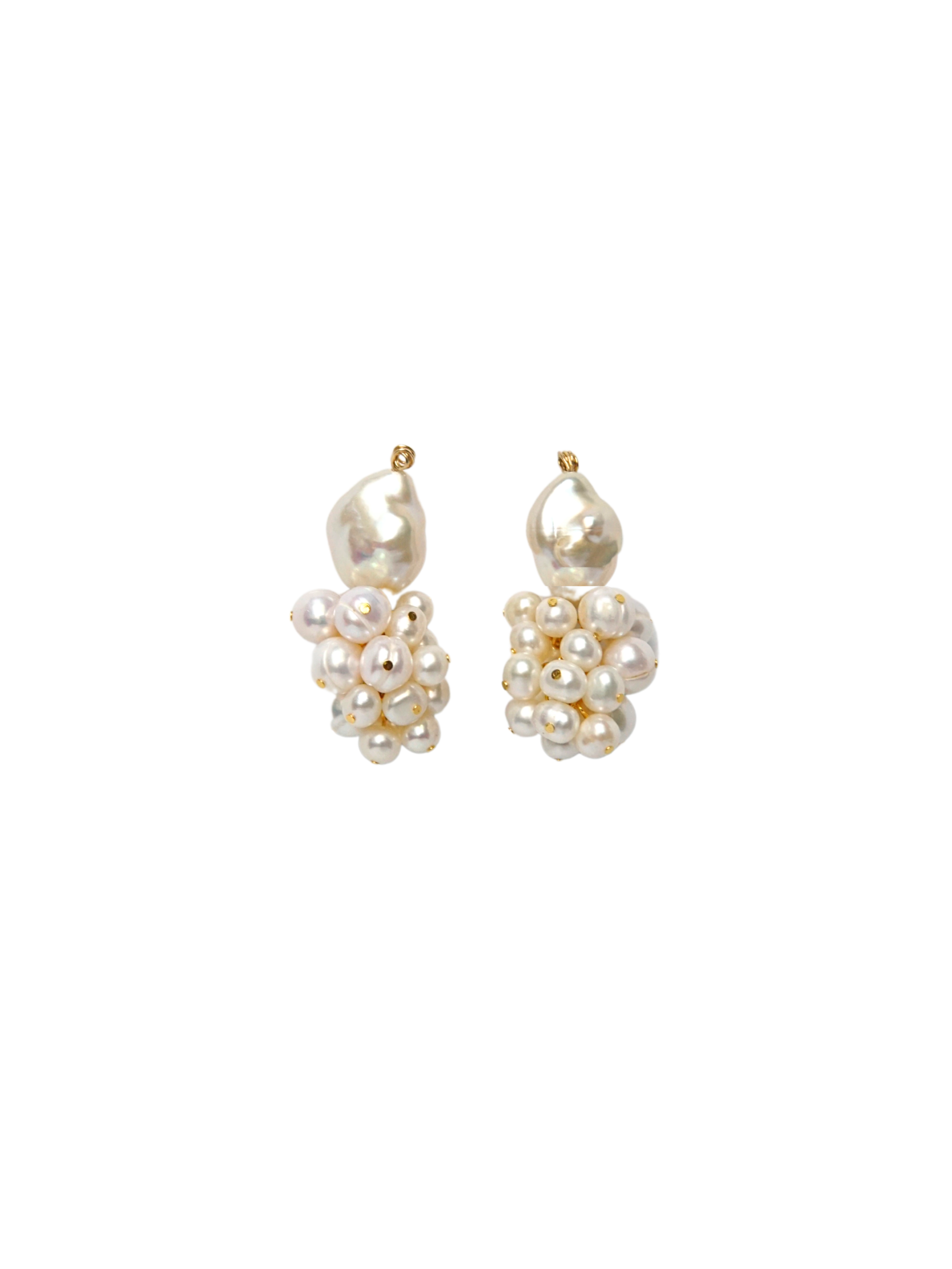 Triangle Cluster Bling Earring