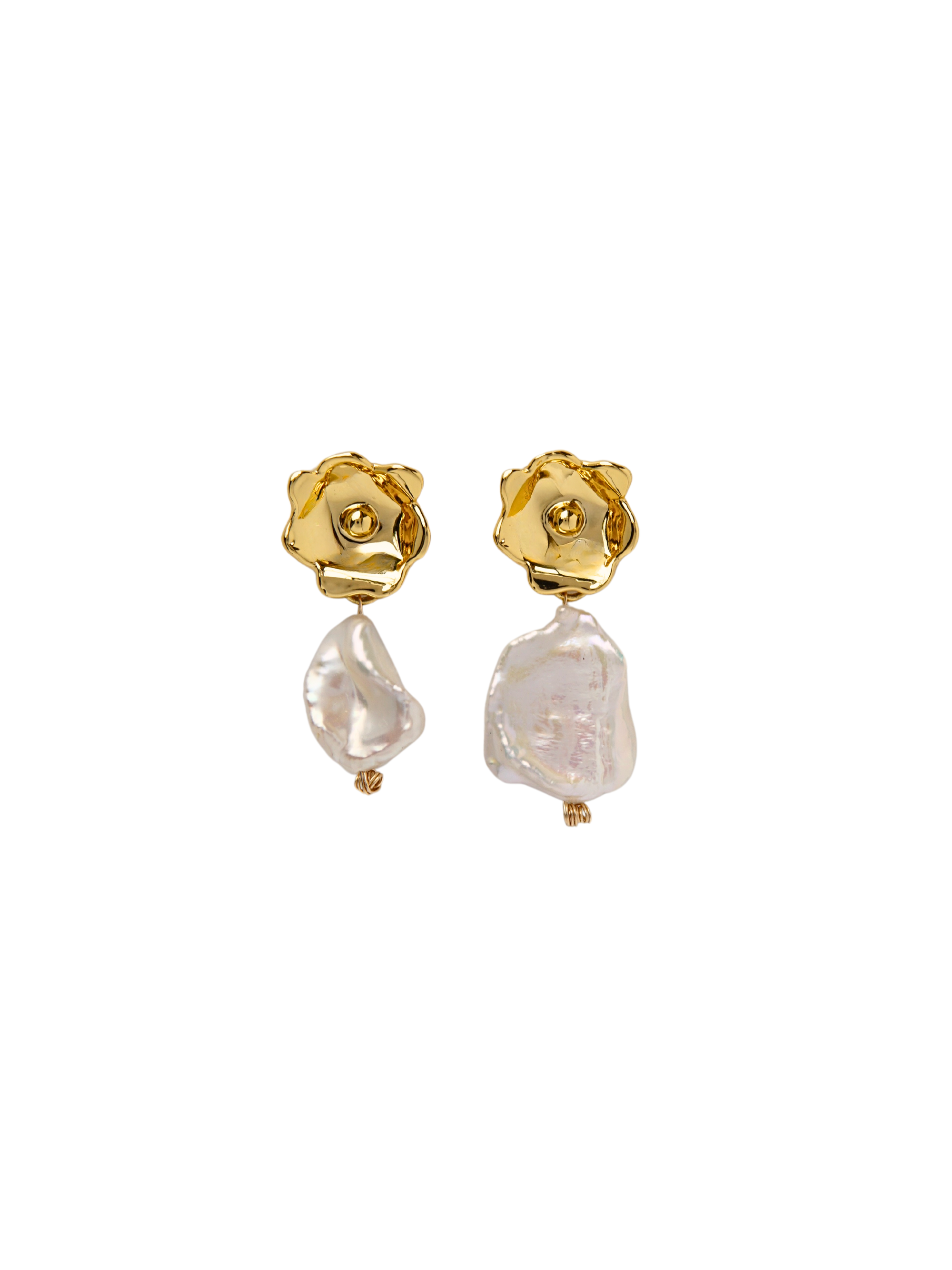 Pearlescent Flowers Earrings