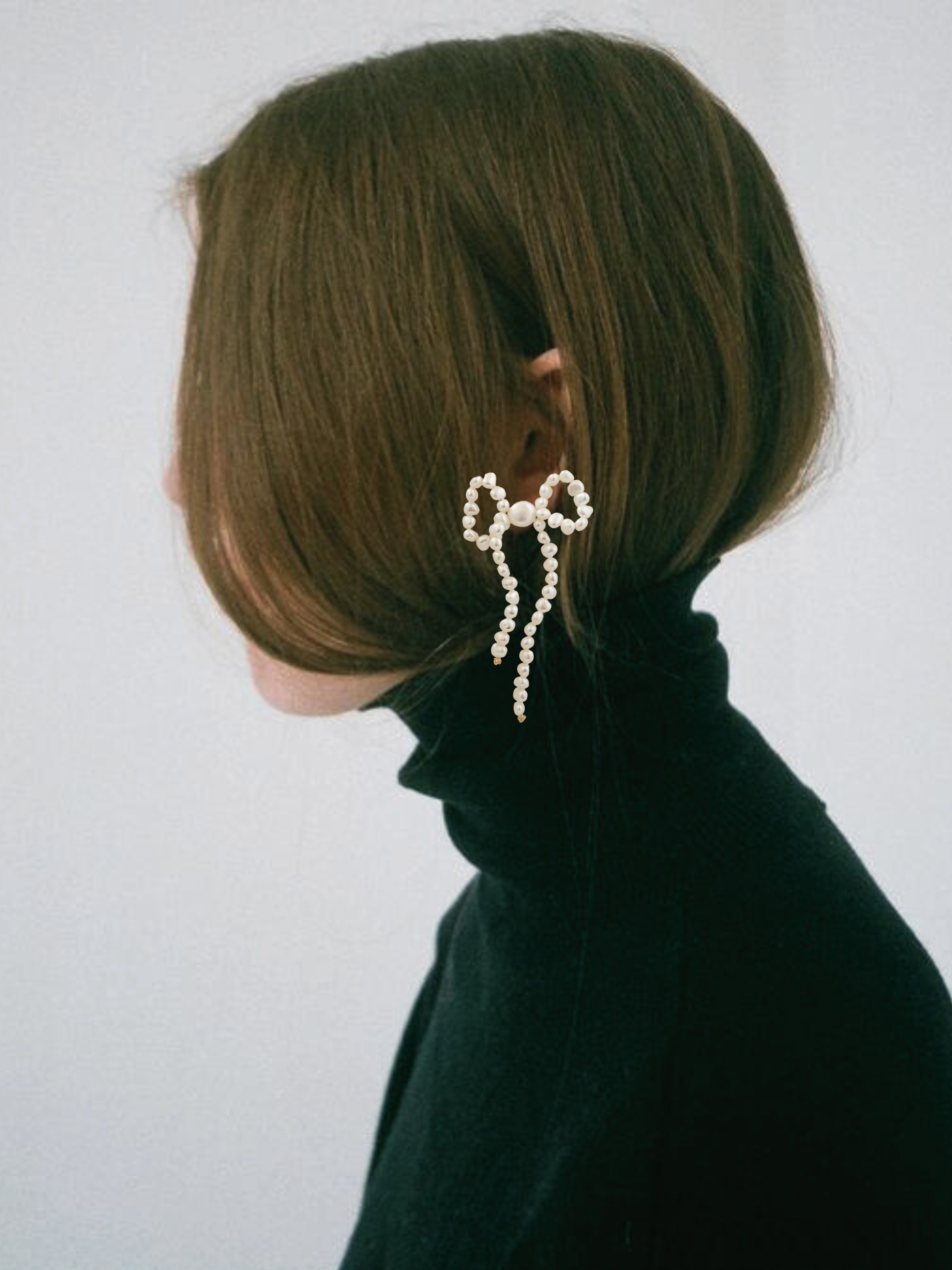 Pearly Bows Earrings