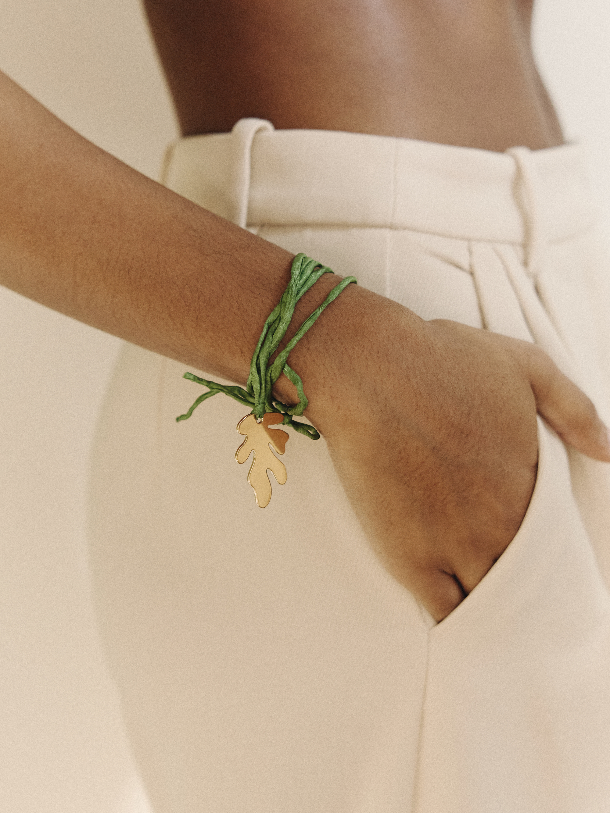 Leaf on a string Pendant