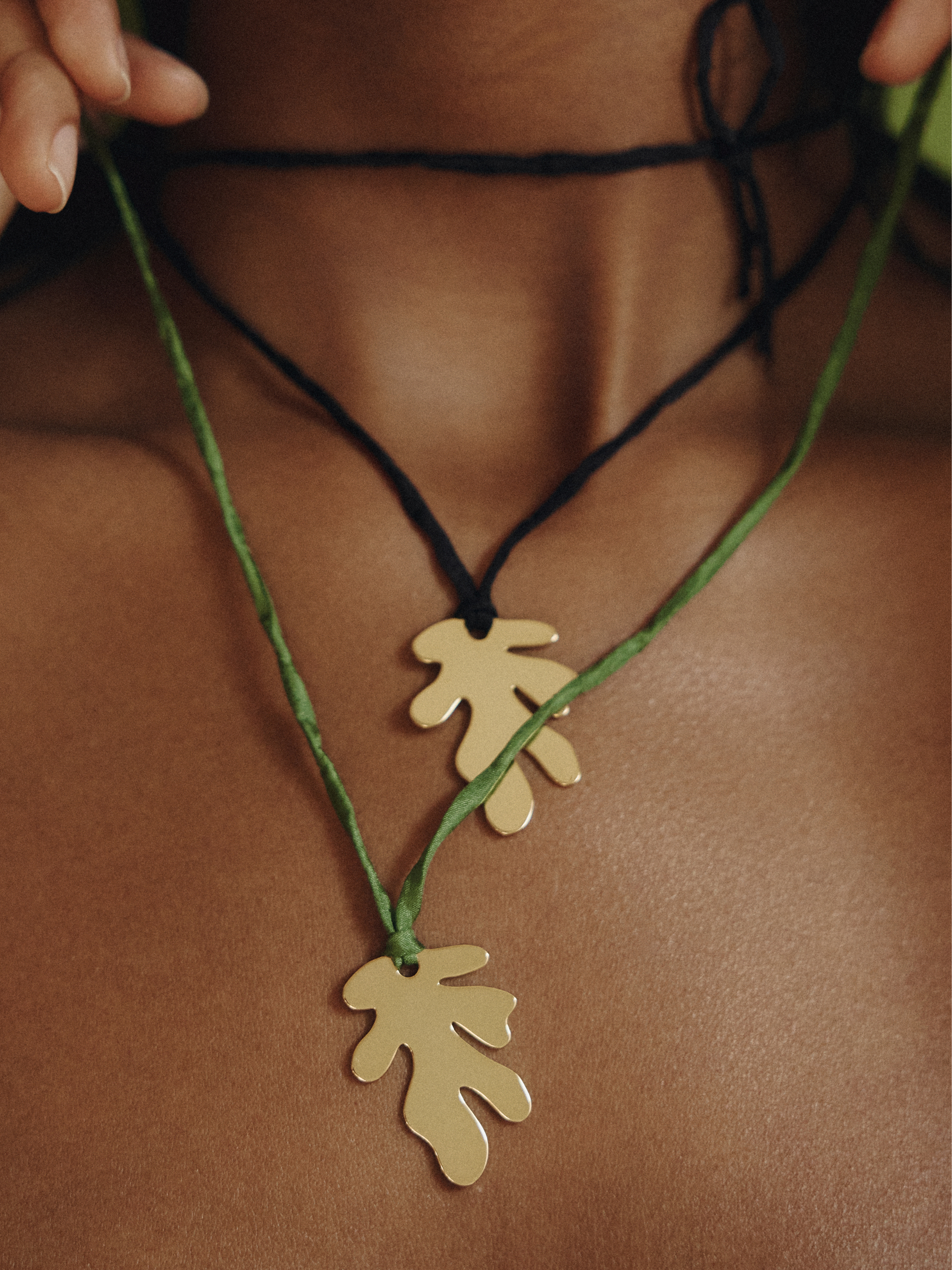 Leaf on a string Pendant