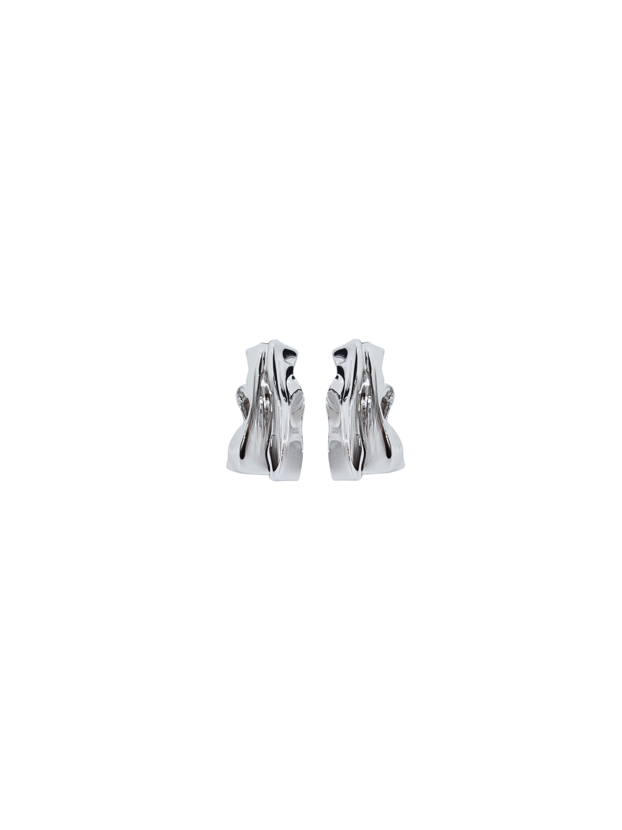 The Big Wave Earrings Silver
