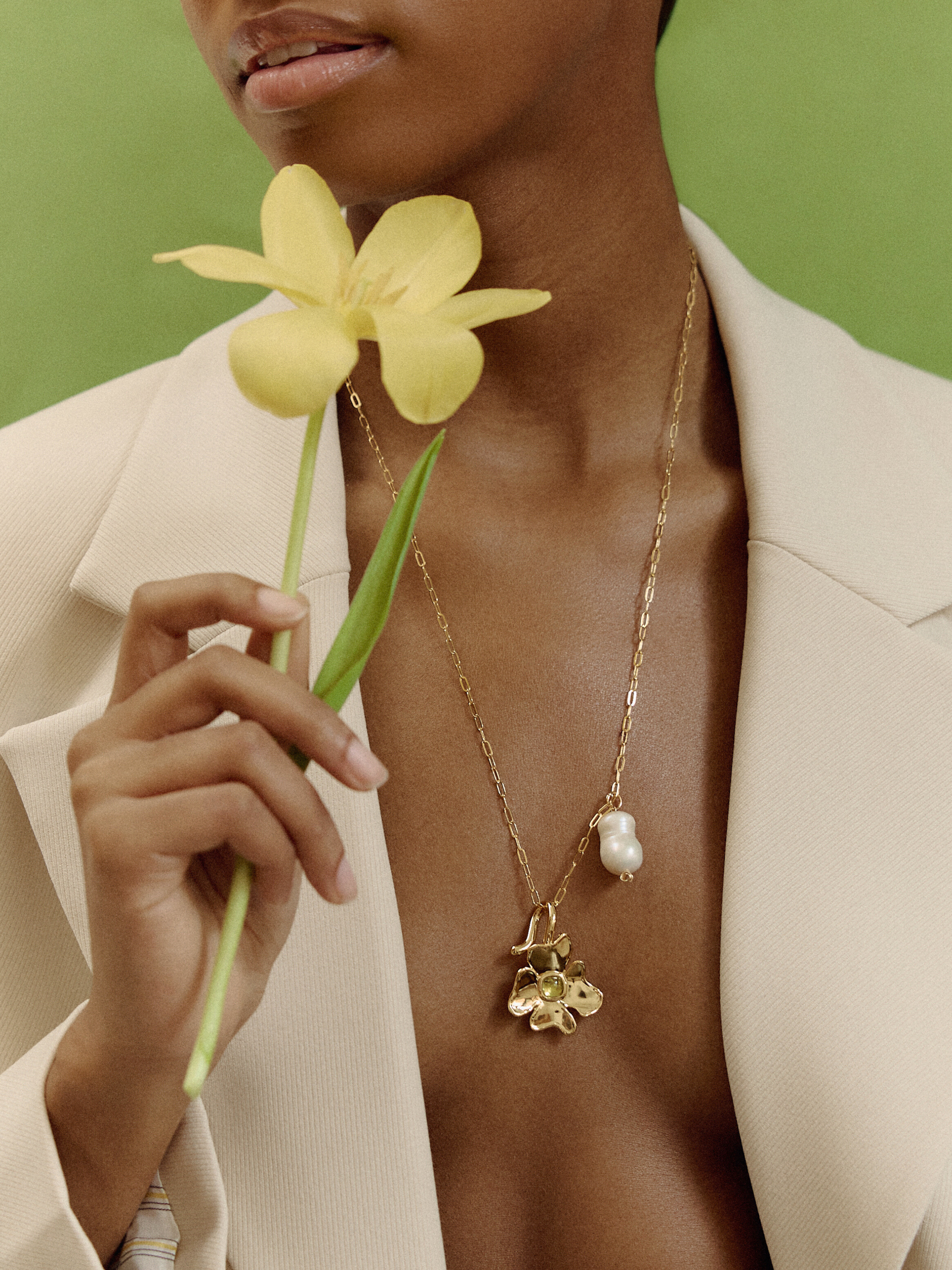 Peridot Bloom Pendant