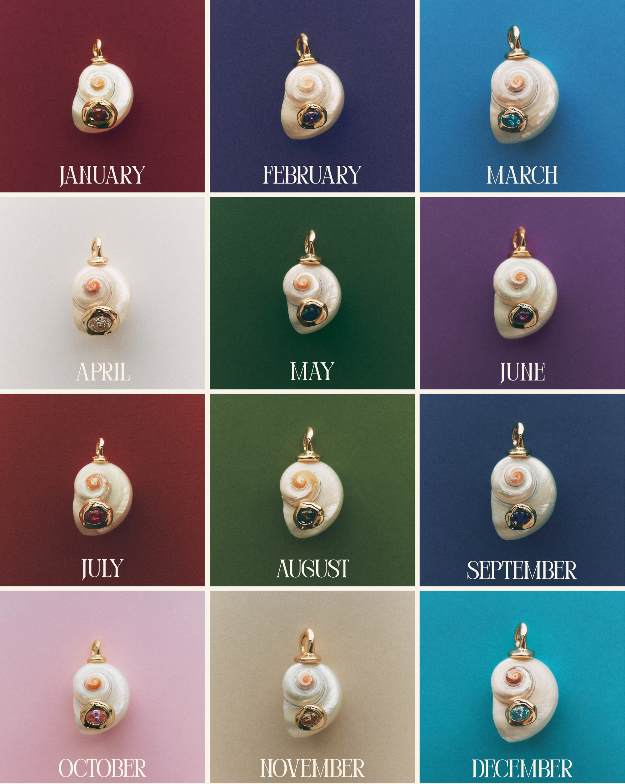 Birthstone Pendant style 3