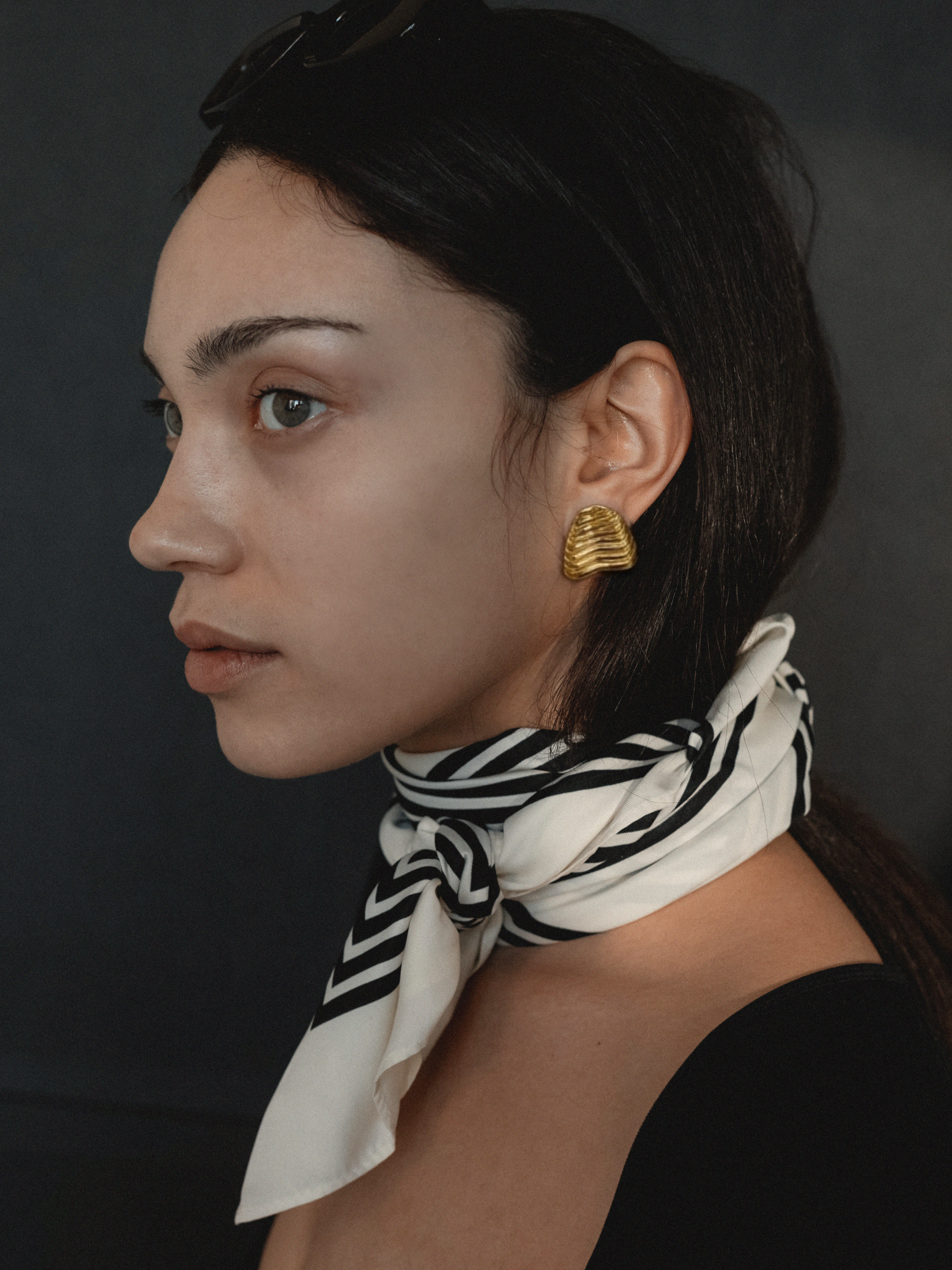 Fluted Shell Earrings