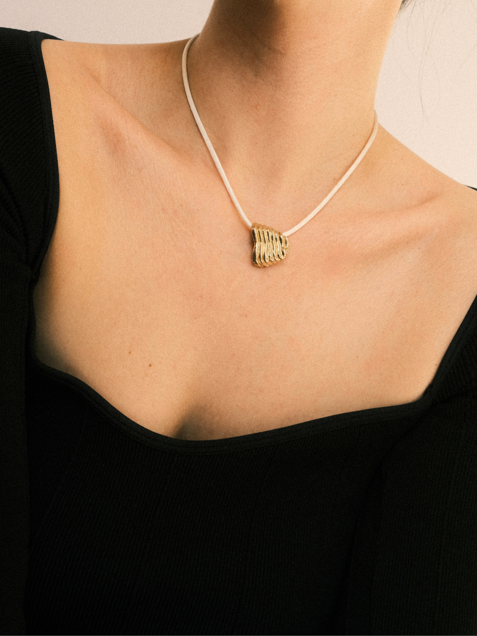 Fluted Shell Pendant