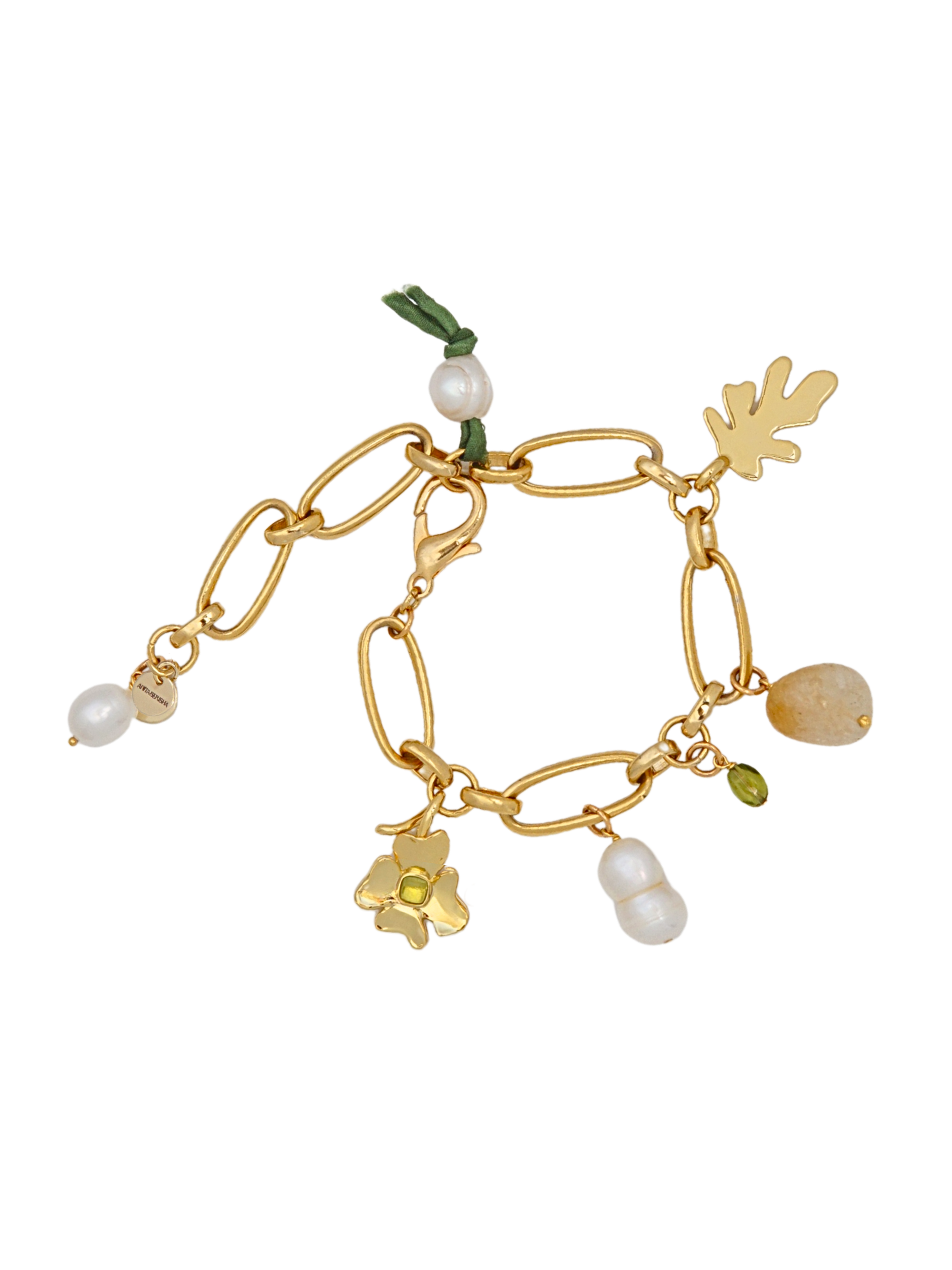 Peridot Charms Bracelet or Anklet