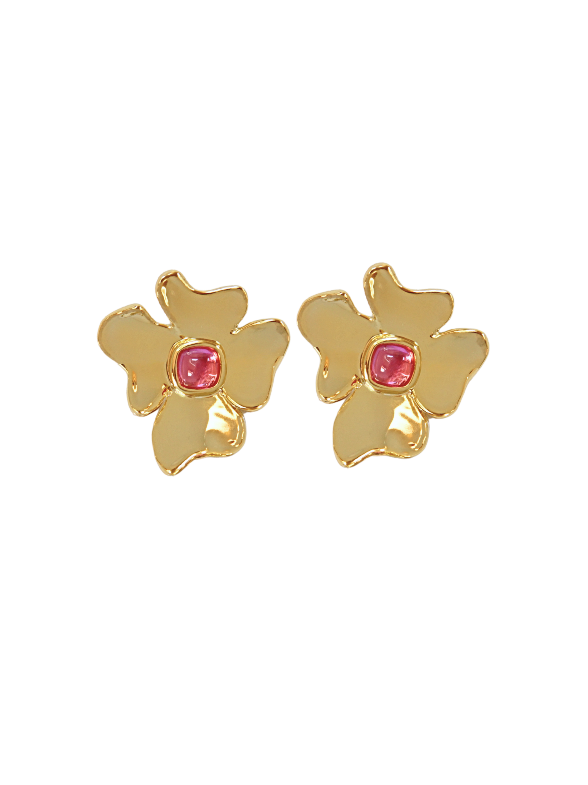 Pink Peonies Earrings