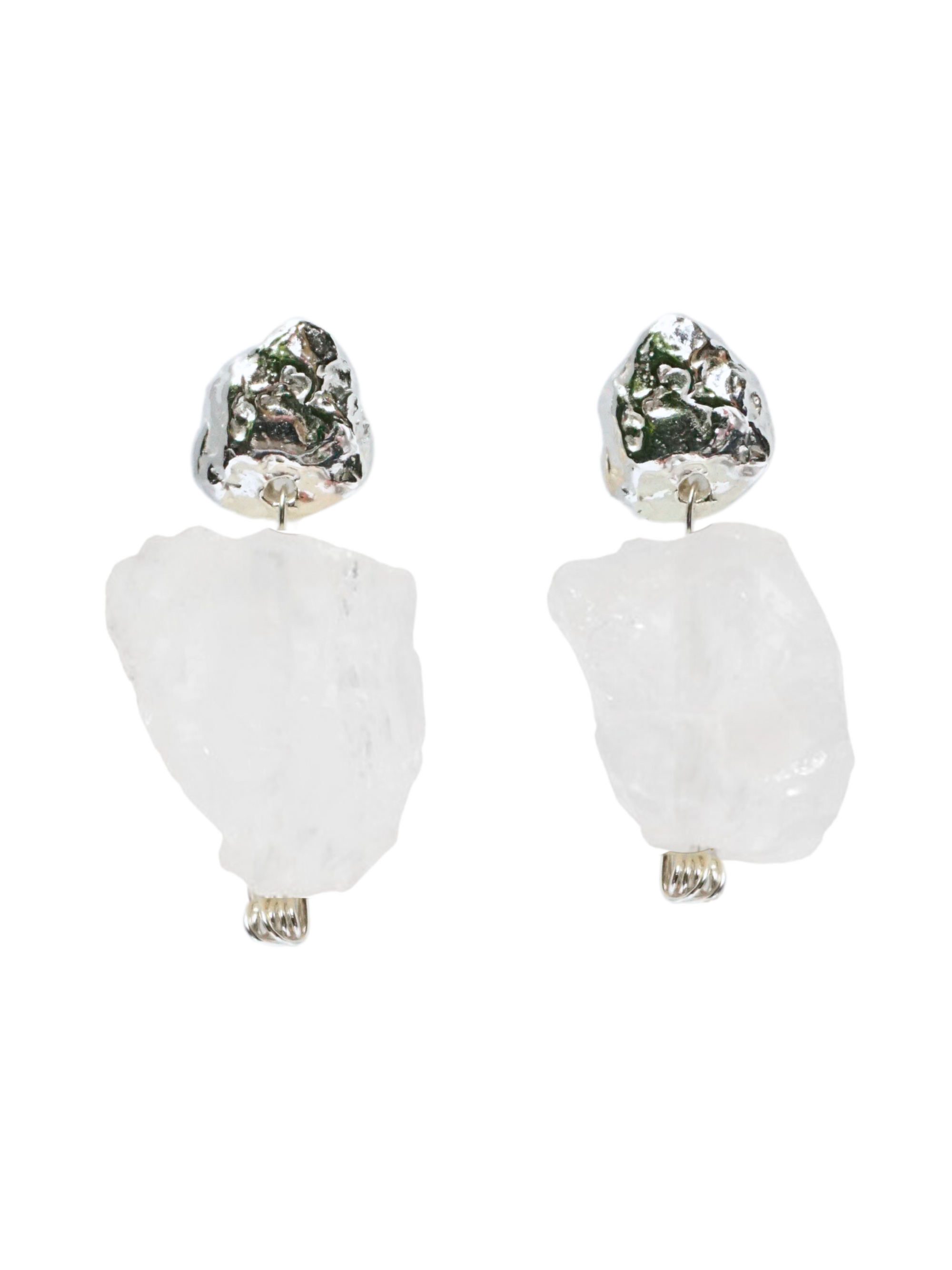 Silver Iceberg Earrings